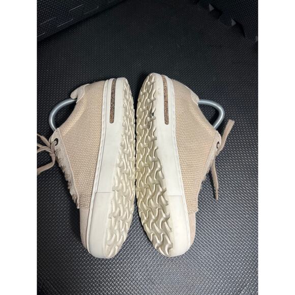 Birkenstock Womens Bend Low Sneakers Shoes Lace Up Beige Suede Size 37 - Picture 3 of 7